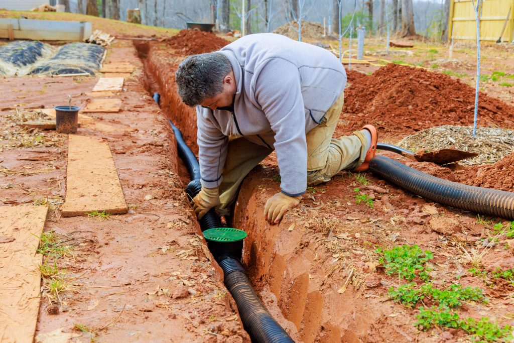 How does the stormwater drainage system work, and why is it crucial in urban projects?
